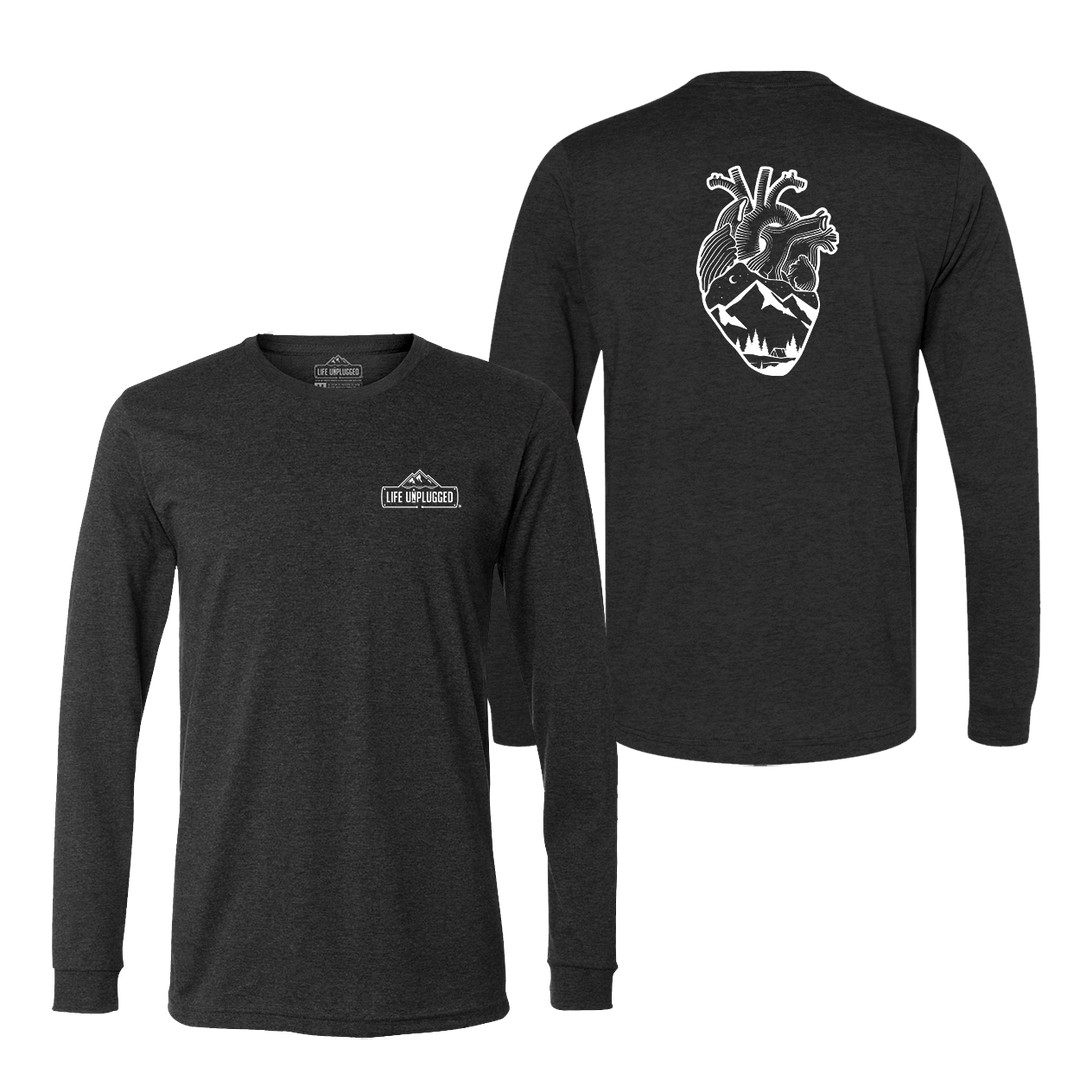 Anatomical Heart (Full Chest) Long Sleeve T-Shirt