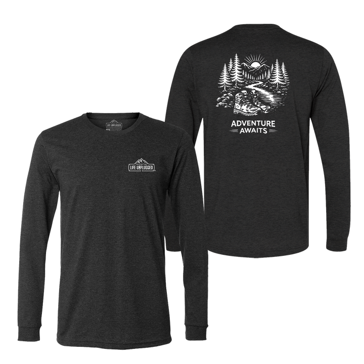 ADVENTURE AWAITS Long Sleeve T-Shirt