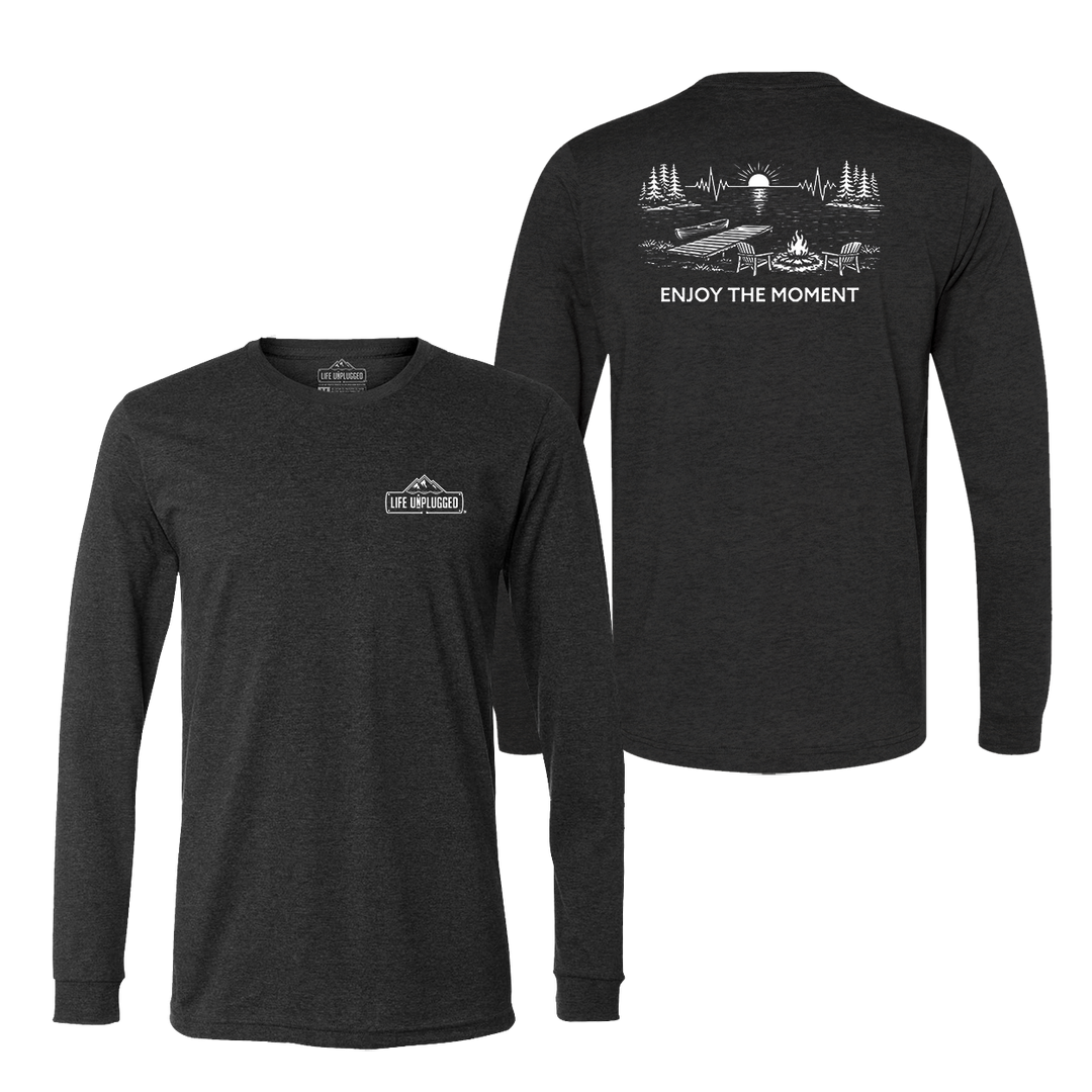 ENJOY THE MOMENT (LAKE SCENE) Long Sleeve T-Shirt