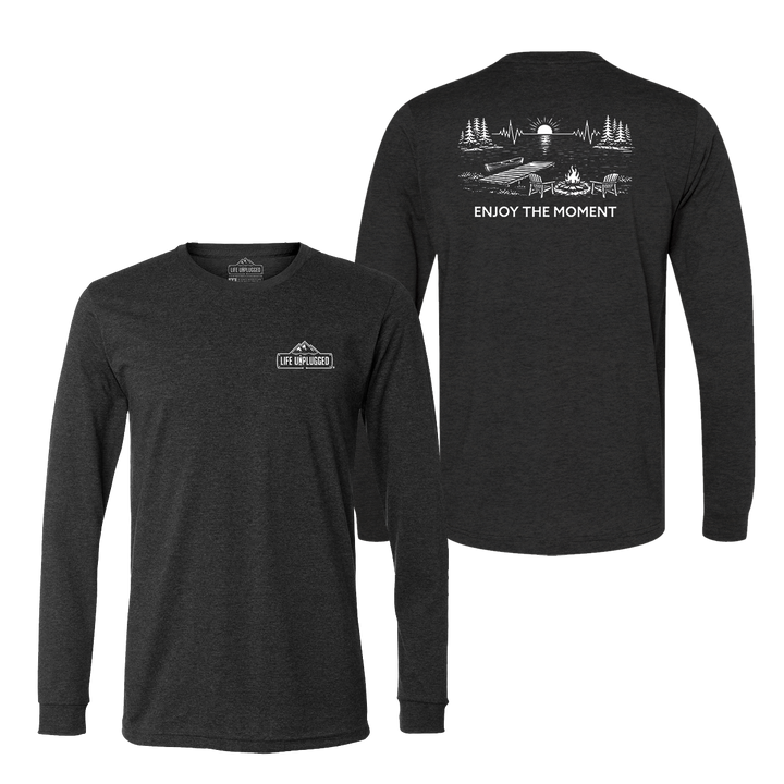ENJOY THE MOMENT (LAKE SCENE) Long Sleeve T-Shirt