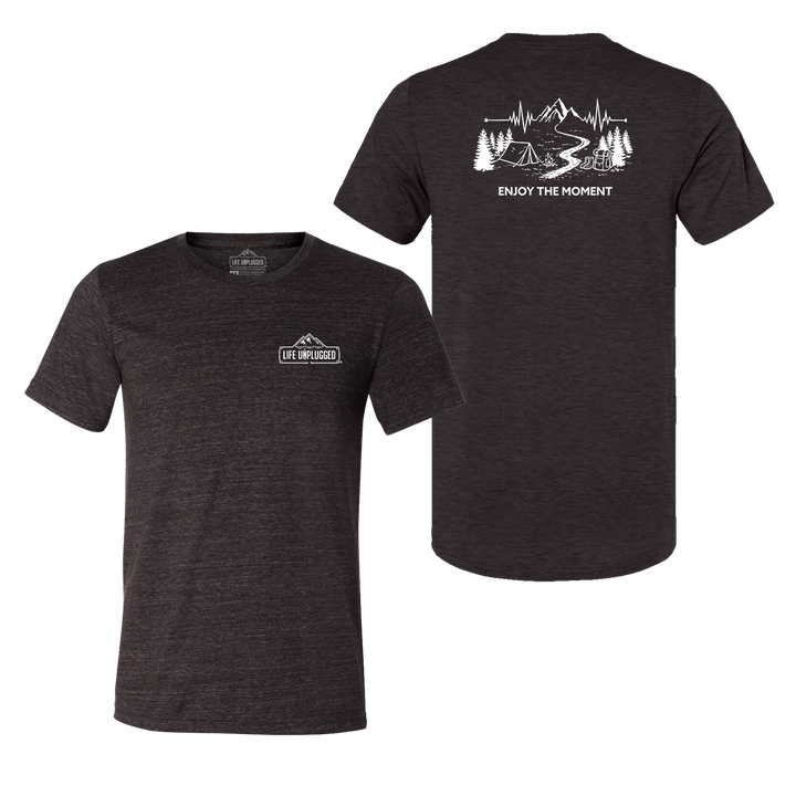 ENJOY THE MOMENT (MOUNTAIN SCENE) Triblend T-Shirt