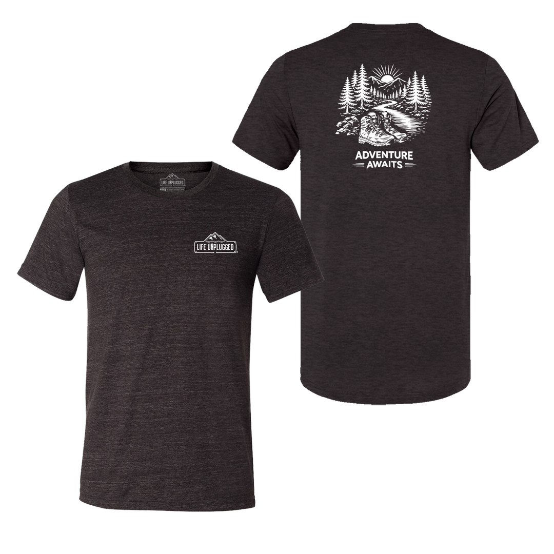 ADVENTURE AWAITS Triblend T-Shirt