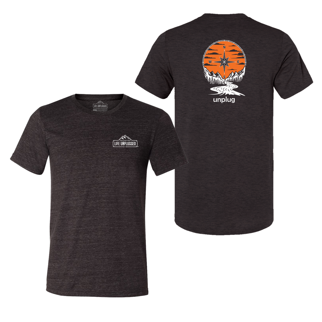 Compass Sunset Triblend T-Shirt