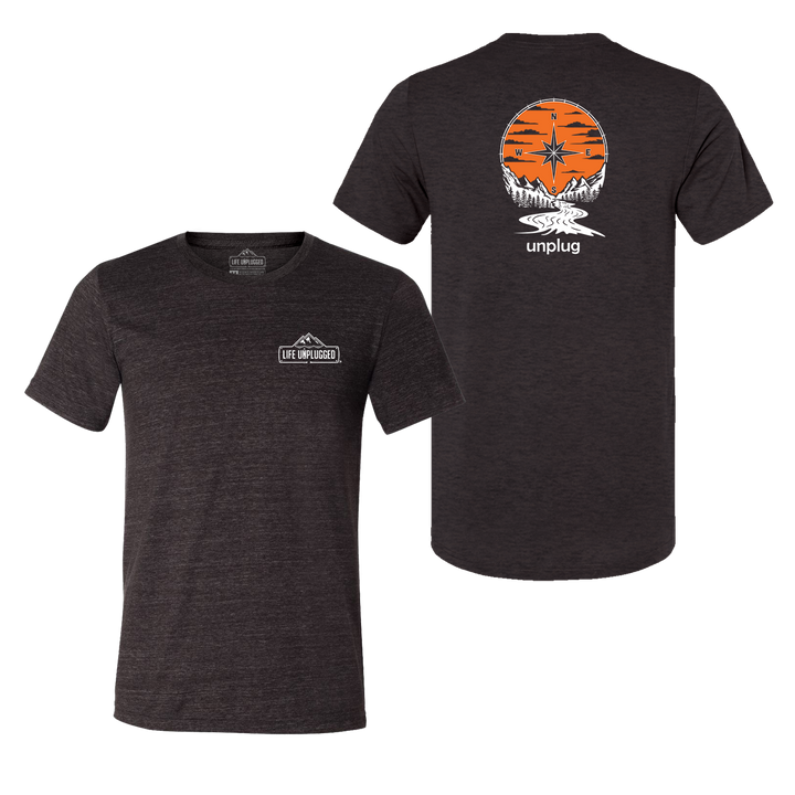 Compass Sunset Triblend T-Shirt