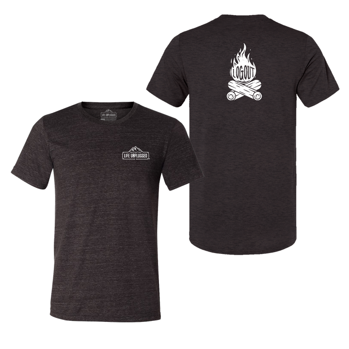 Log Out Campfire Triblend T-Shirt