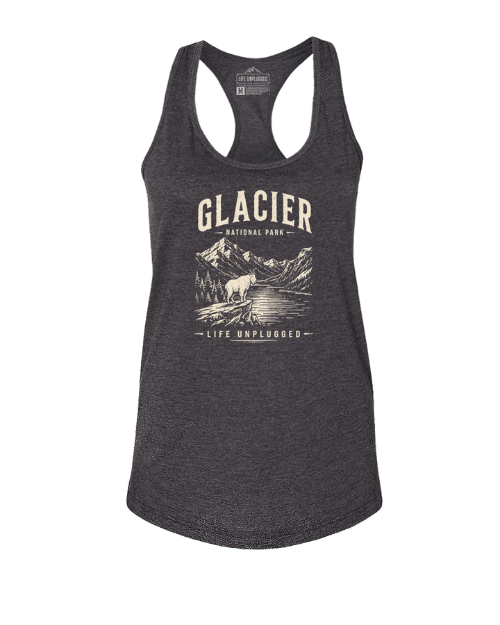 GLACIER NATIONAL PARK  Women's Racerback Tank Top