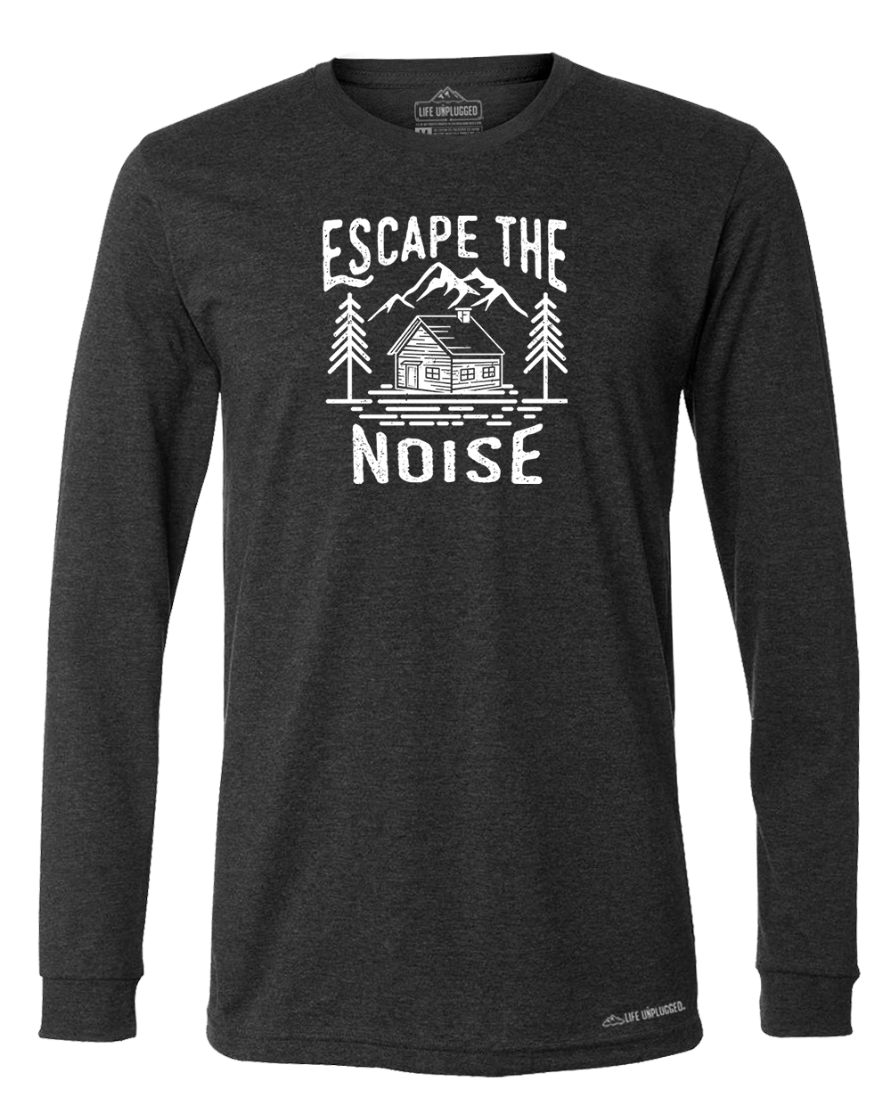 Escape The Noise Premium Polyblend Long Sleeve T-Shirt - Life Unplugged