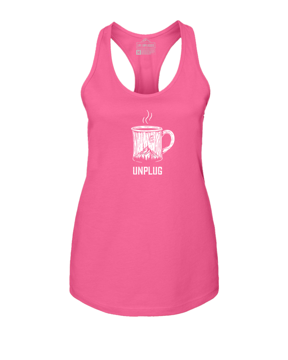 WOODEN COFFEE MUG Women's Racerback Tank Top