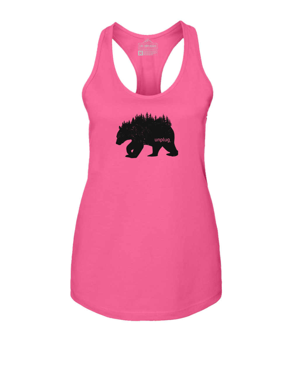 Bear In The Trees Women's Racerback Tank Top