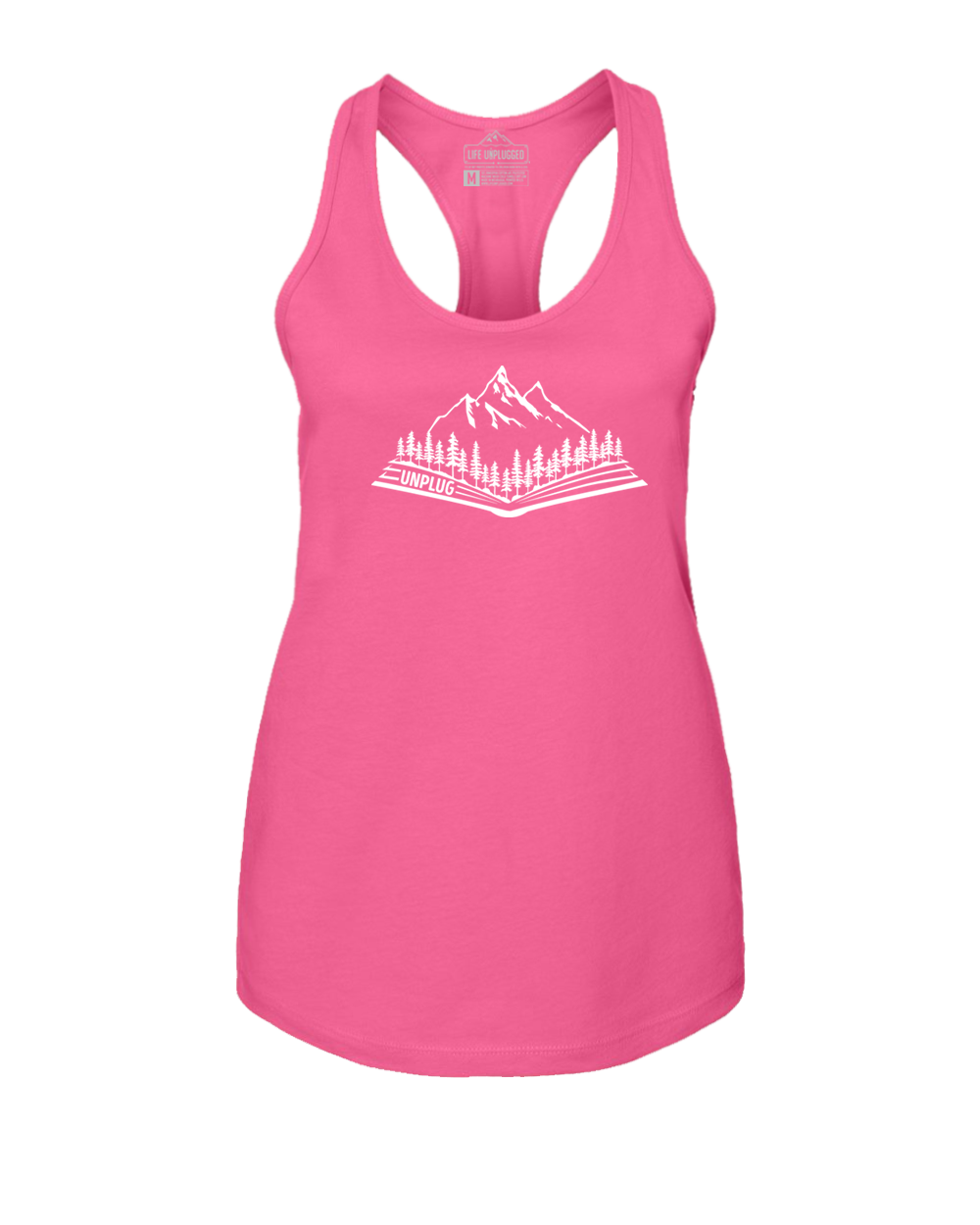 OPEN BOOK MOUNTAIN SCENE Women's Racerback Tank Top