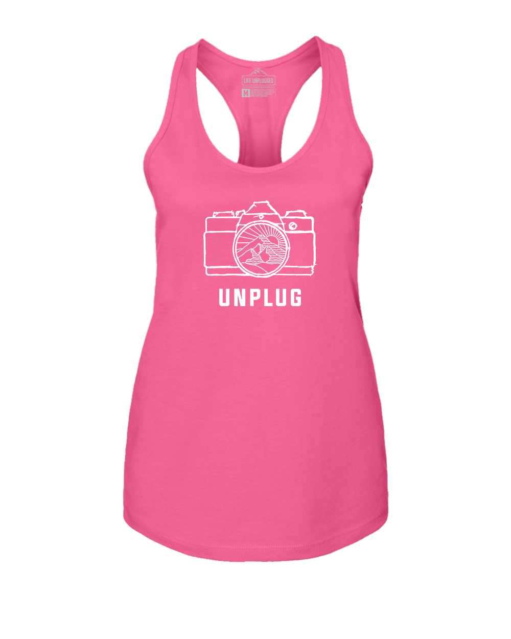 Camera Mountain Lens Women's Racerback Tank Top
