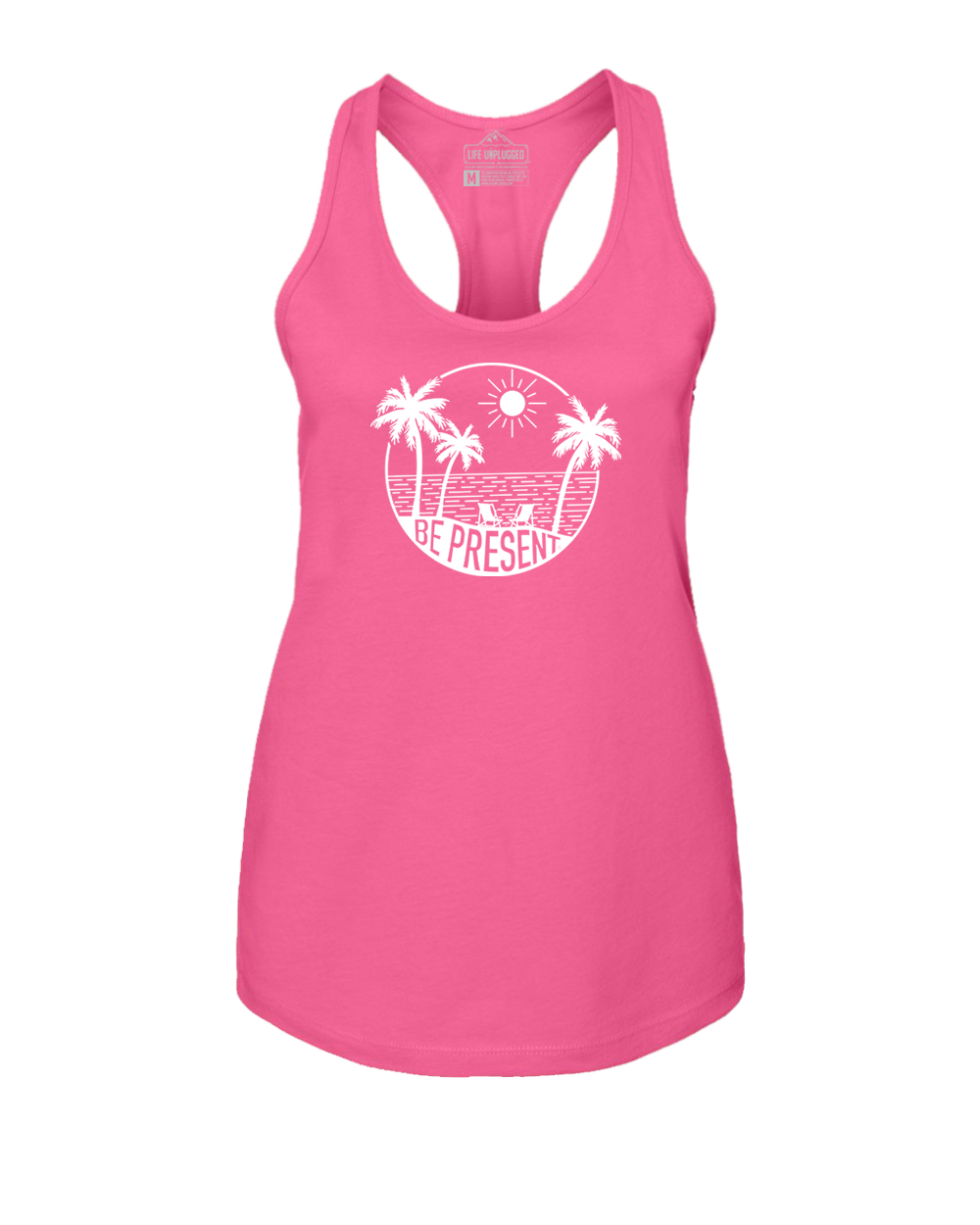 Be Present Beach Women's Racerback Tank Top