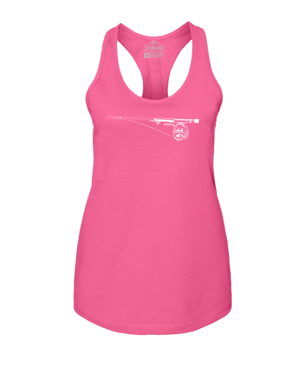 Fly Fishing Mountain Scene Women's Racerback Tank Top