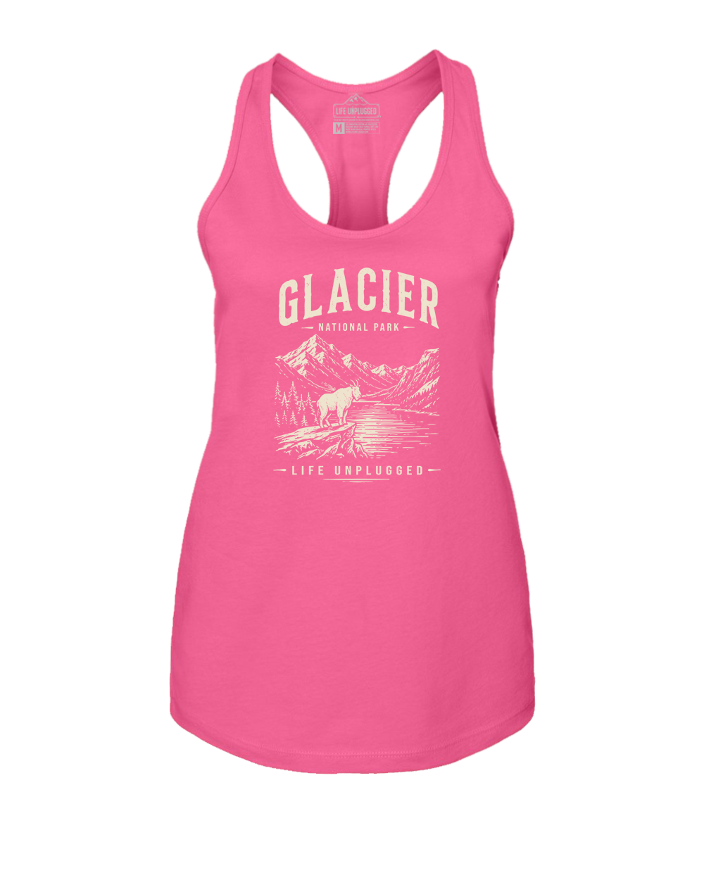 GLACIER NATIONAL PARK  Women's Racerback Tank Top