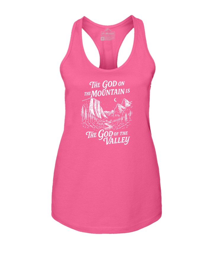 GOD ON THE MOUNTAIN Women's Racerback Tank Top