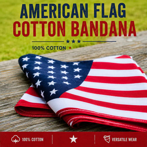 American Flag Bandana