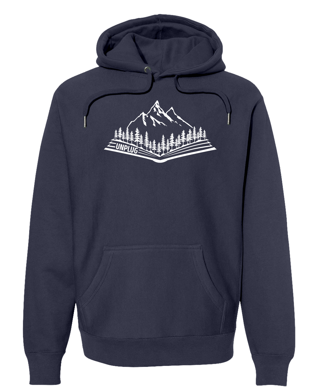 OPEN BOOK MOUNTAIN SCENE Super Heavyweight Hoodie