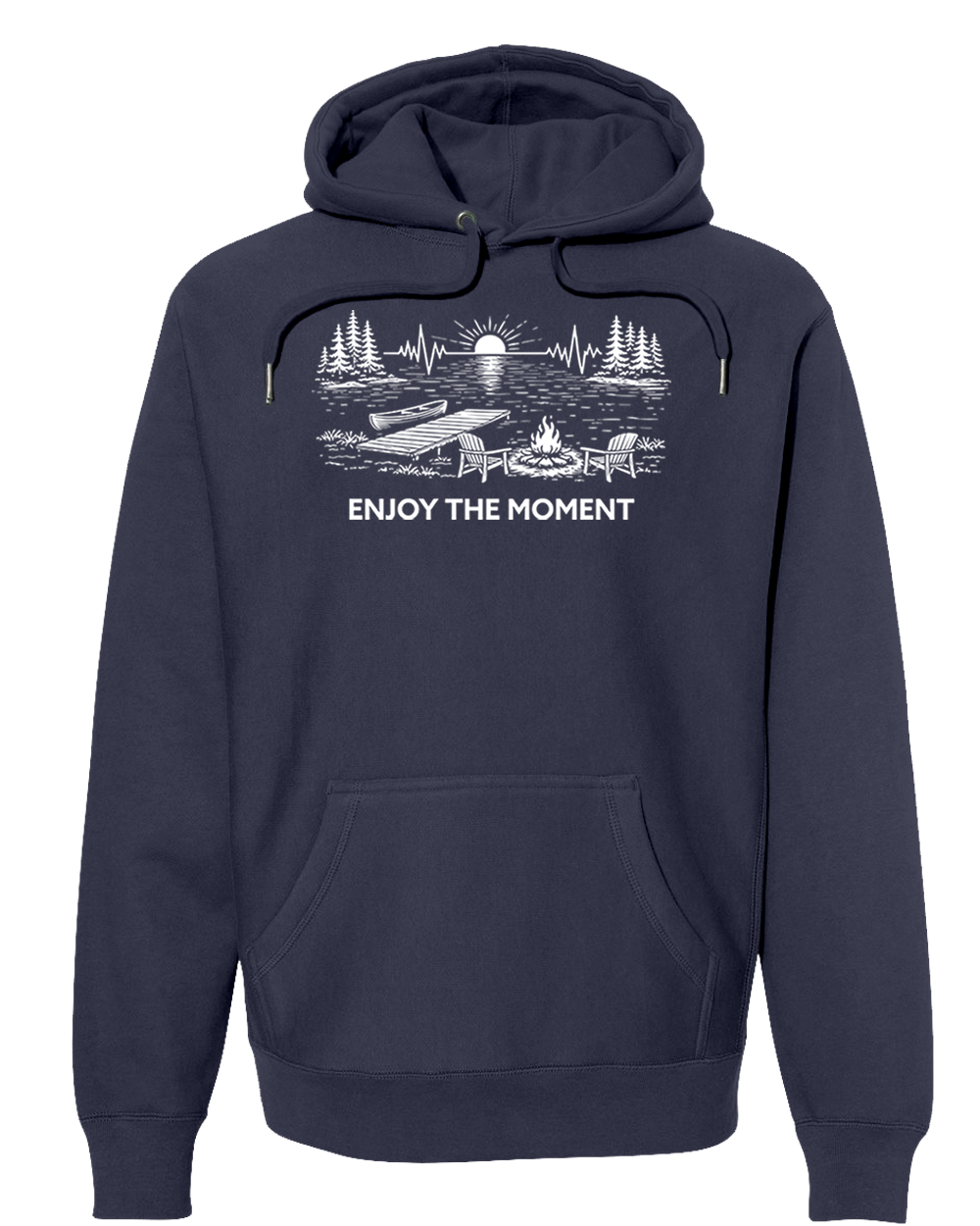 ENJOY THE MOMENT (LAKE SCENE) Super Heavyweight Hoodie