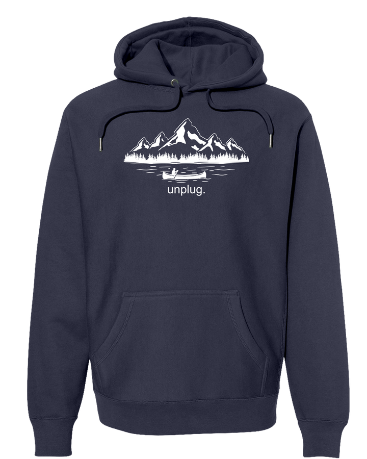 CANOEING IN THE MOUNTAINS Super Heavyweight Hoodie