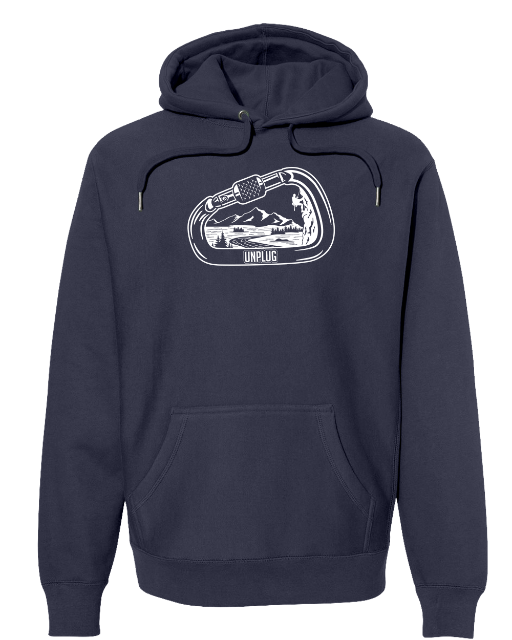 ROCK CLIMBING MOUNTAIN SCENE Super Heavyweight Hoodie