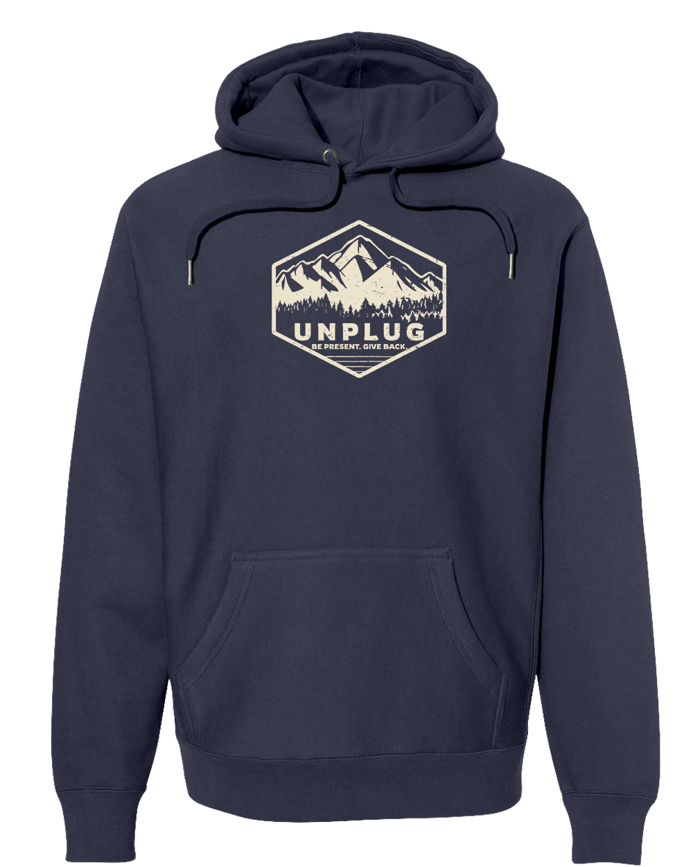 UNPLUG MOUNTAIN BADGE Super Heavyweight Hoodie