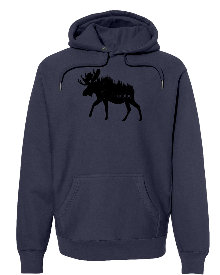 MOOSE IN THE TREES Super Heavyweight Hoodie