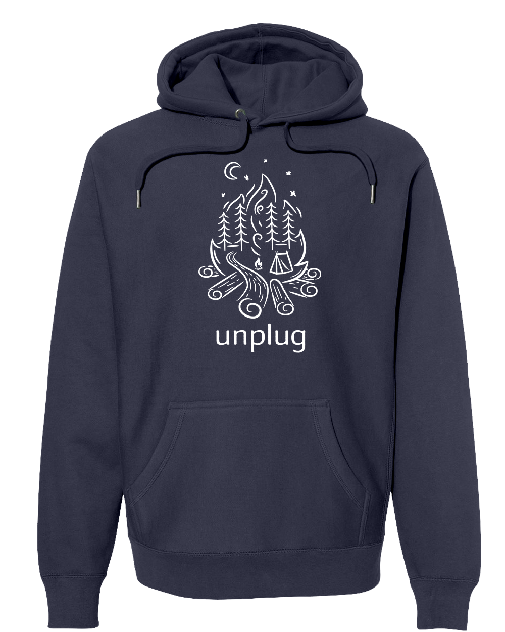 CAMPFIRE CAMPING SCENE Super Heavyweight Hoodie