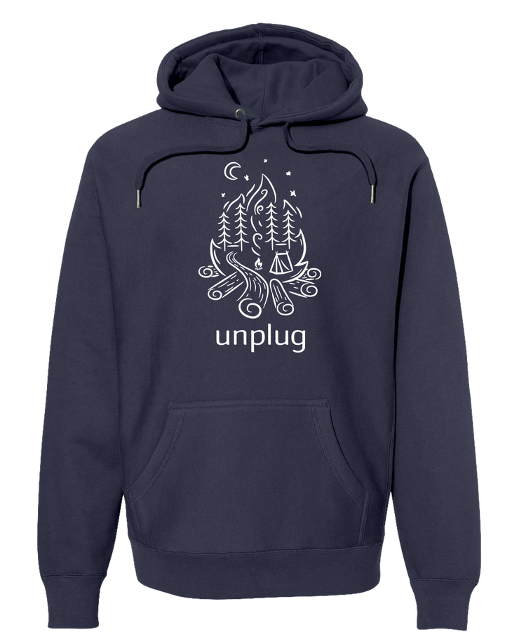 CAMPFIRE CAMPING SCENE Super Heavyweight Hoodie