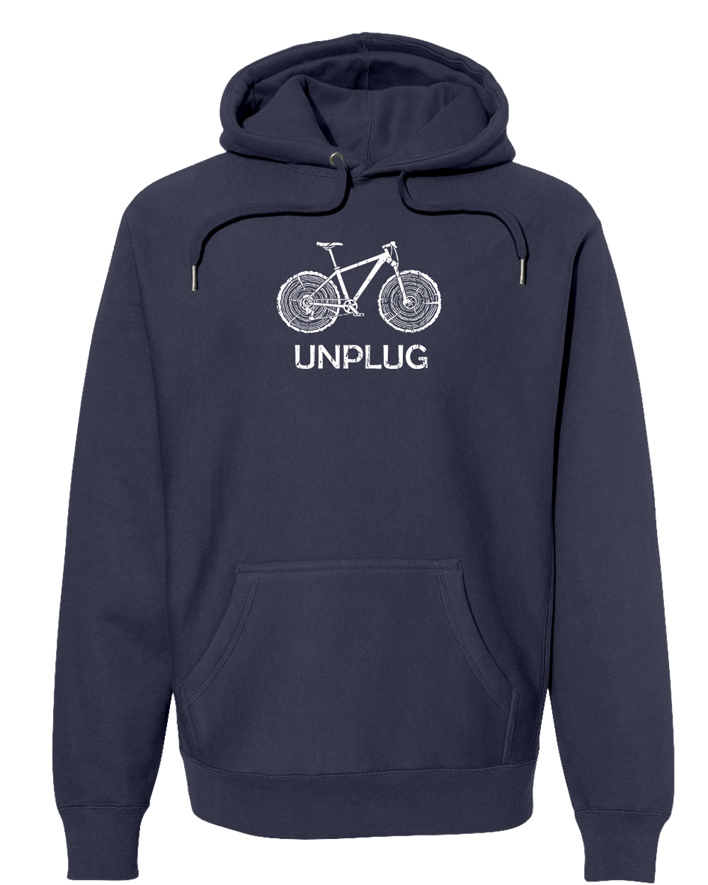 MOUNTAIN BIKE TREE STUMPS Super Heavyweight Hoodie