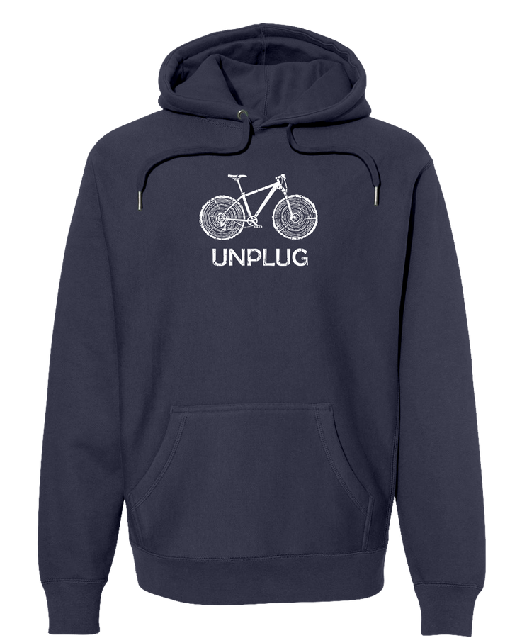 MOUNTAIN BIKE TREE STUMPS Super Heavyweight Hoodie