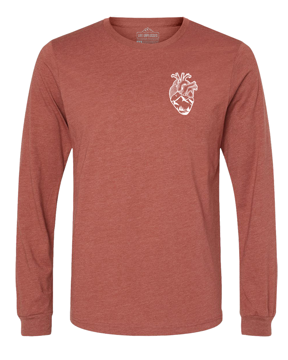 Anatomical Heart (Left Chest) Long Sleeve T-Shirt