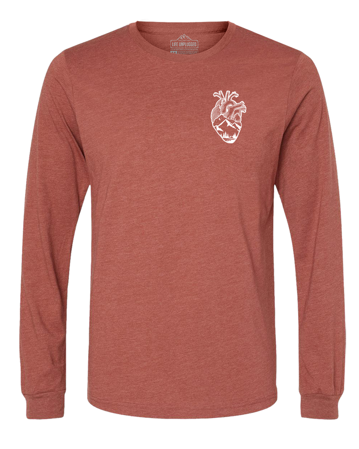 Anatomical Heart (Left Chest) Long Sleeve T-Shirt