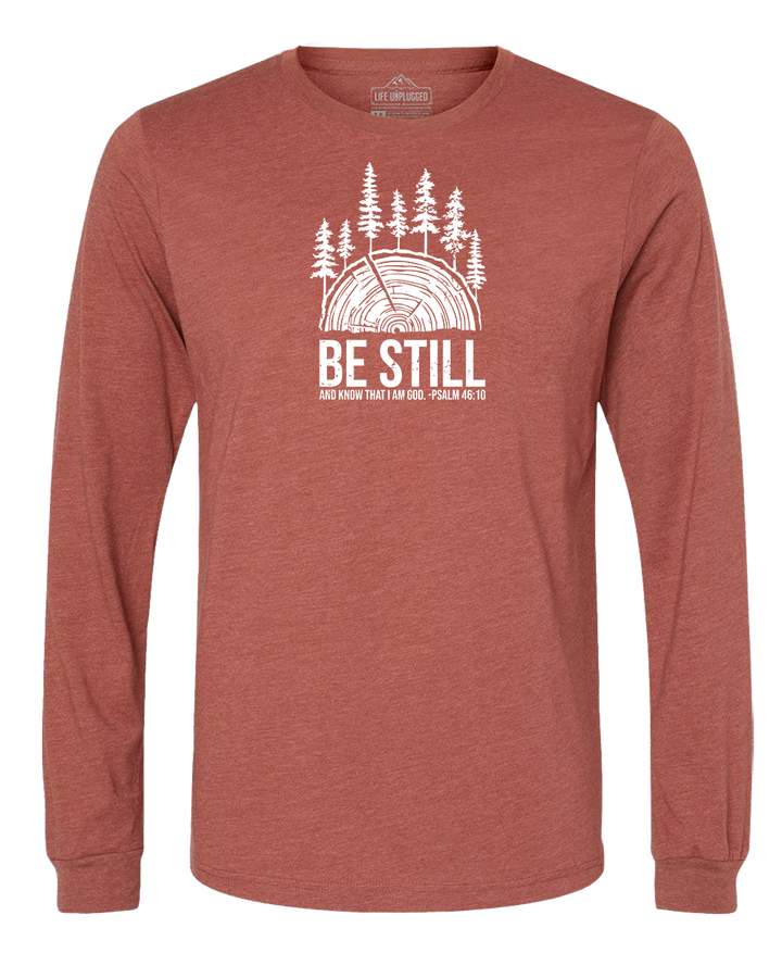 BE STILL IN THE WOODS Long Sleeve T-Shirt