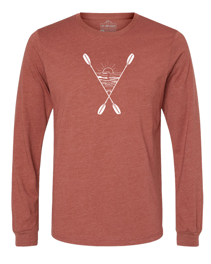 Kayaking Into The Sunset Long Sleeve T-Shirt
