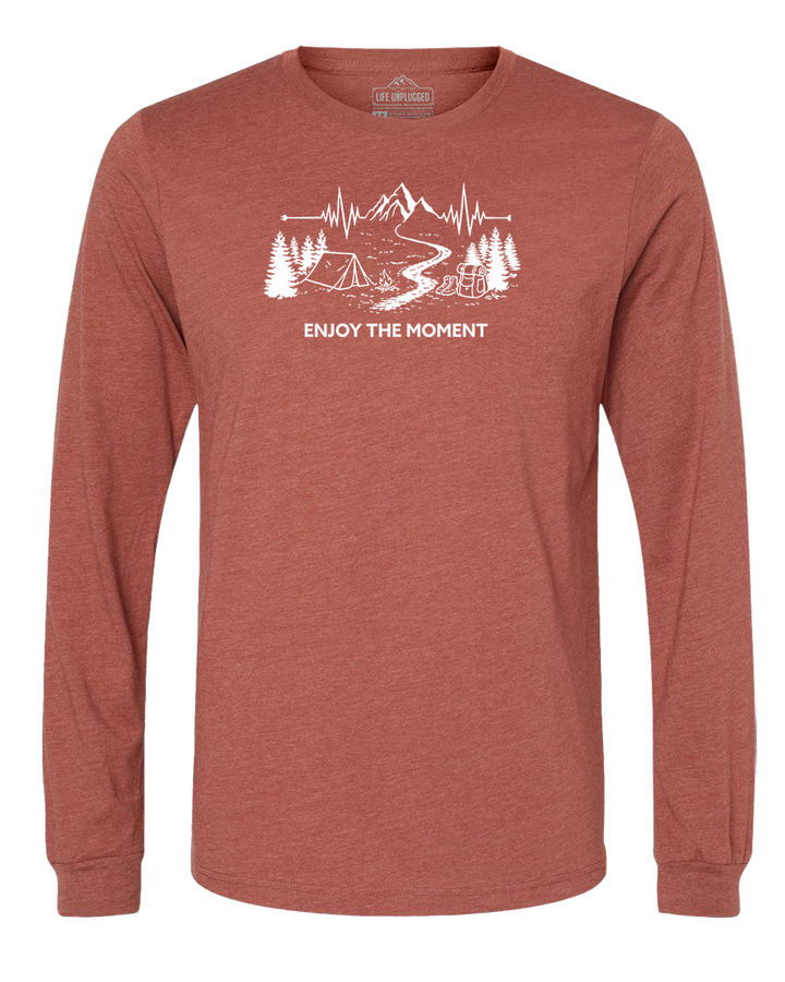 ENJOY THE MOMENT (MOUNTAIN SCENE) Long Sleeve T-Shirt