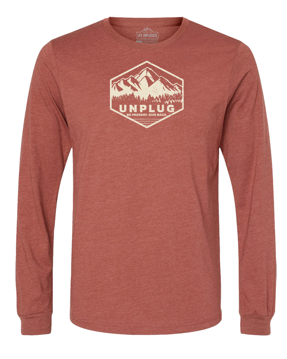 Unplug Mountain Badge Long Sleeve T-Shirt