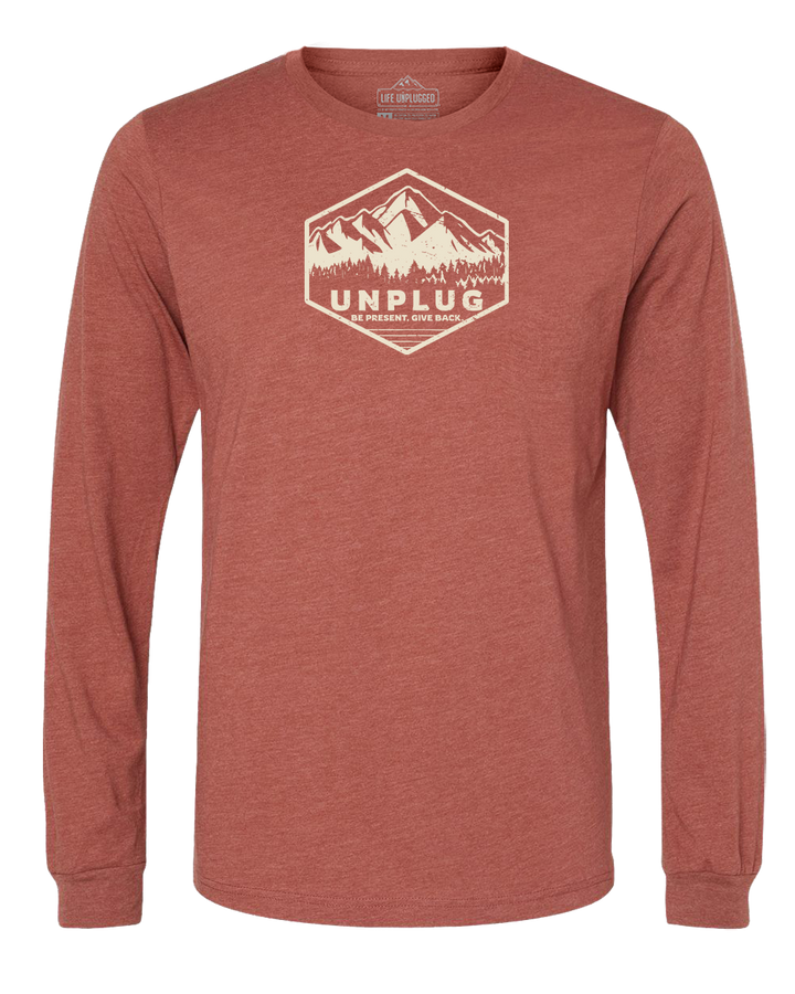 Unplug Mountain Badge Long Sleeve T-Shirt
