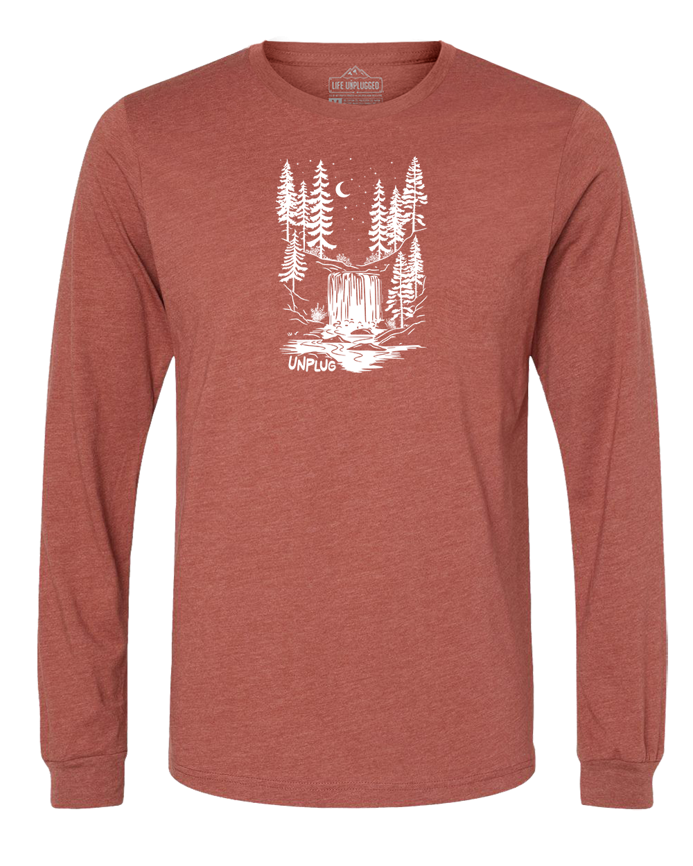 WATERFALL UNDER THE STARS Long Sleeve T-Shirt