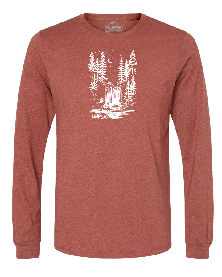 WATERFALL UNDER THE STARS Long Sleeve T-Shirt