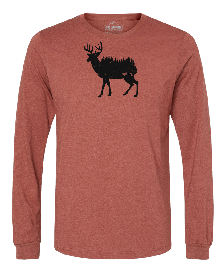 Deer In The Trees Long Sleeve T-Shirt
