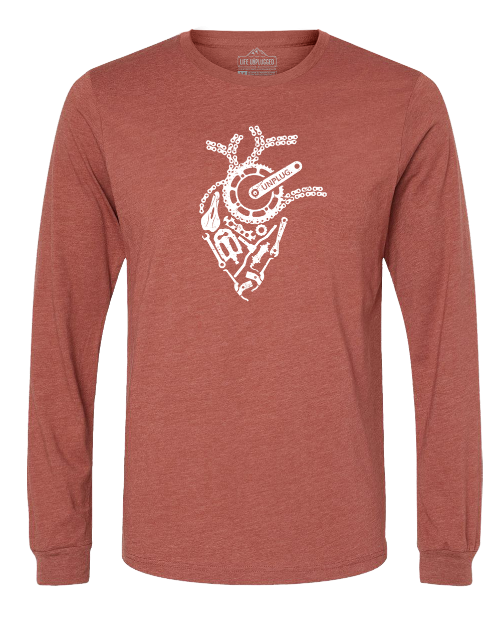 Anatomical Heart (Bicycle Parts) Long Sleeve T-Shirt