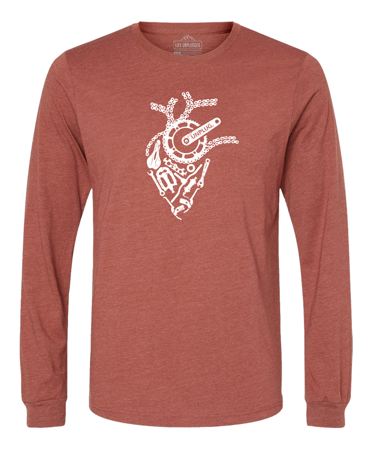 Anatomical Heart (Bicycle Parts) Long Sleeve T-Shirt