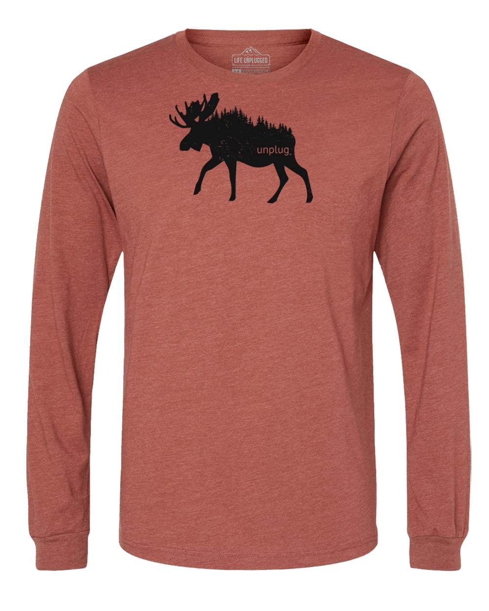 Moose In The Trees Long Sleeve T-Shirt