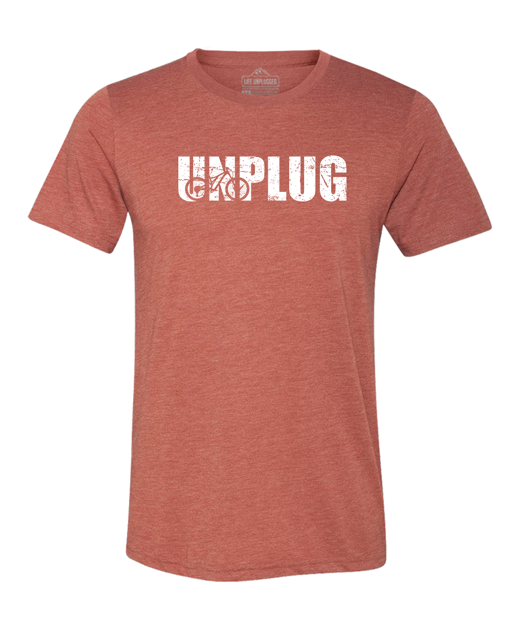 Unplug Mountain Bike Silhouette Triblend T-Shirt