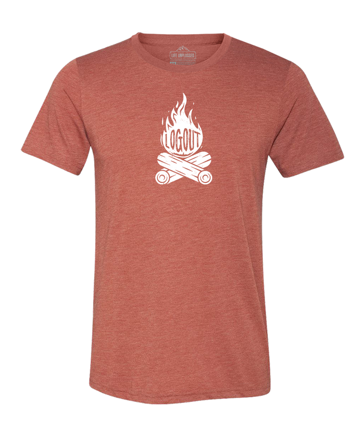 Log Out Campfire Triblend T-Shirt