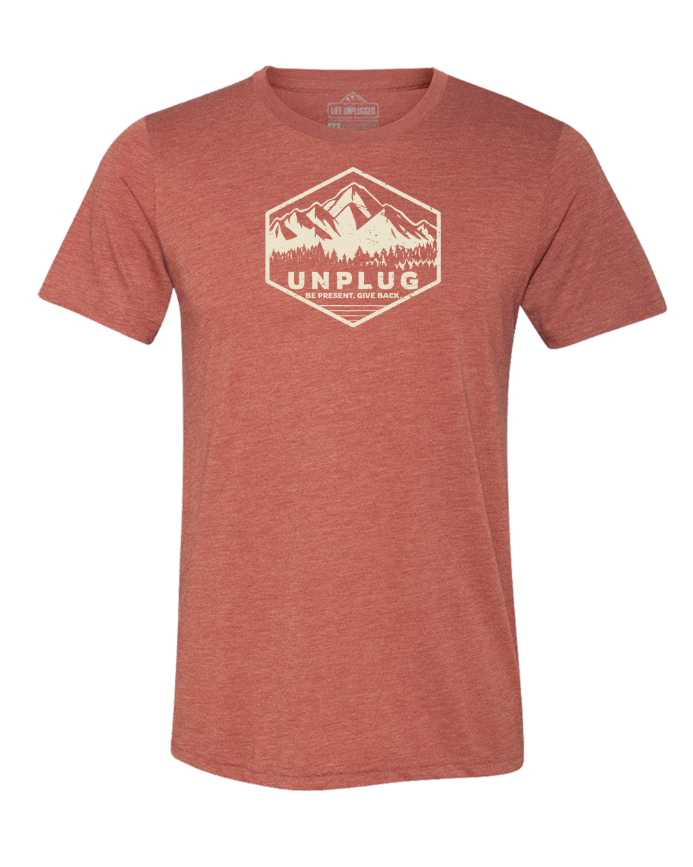 Unplug Mountain Badge Triblend T-Shirt