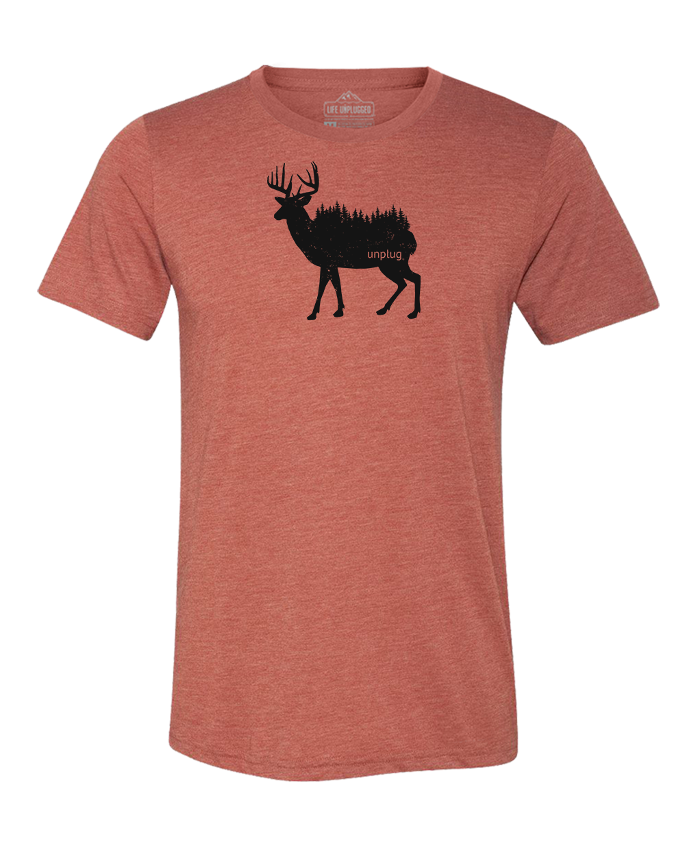 Deer In The Trees Triblend T-Shirt