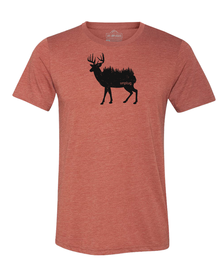 Deer In The Trees Triblend T-Shirt