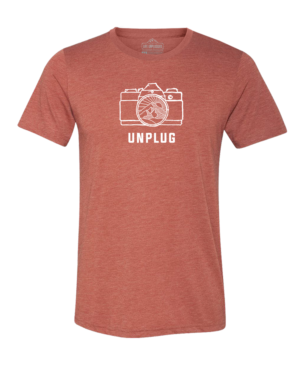 Camera Mountain Lens Triblend T-Shirt