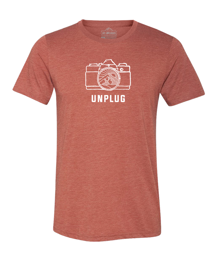 Camera Mountain Lens Triblend T-Shirt